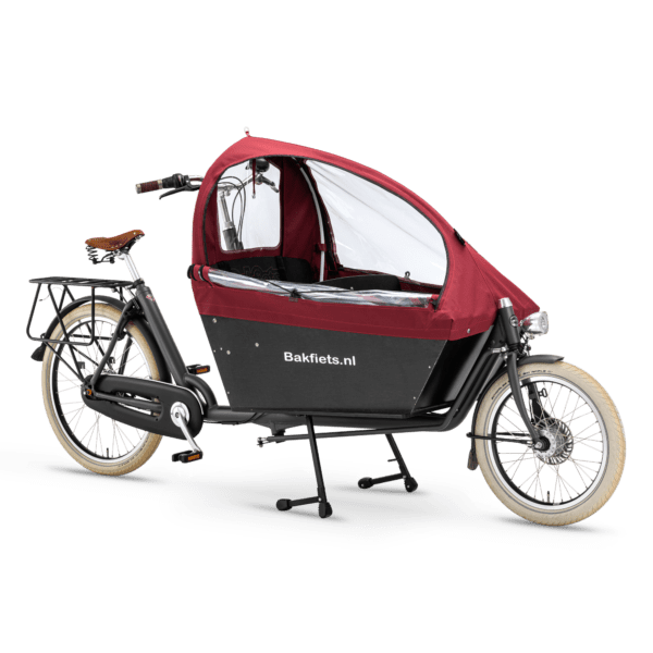 Regentent Cabrio Excellent voor Bakfiets.nl - Rood