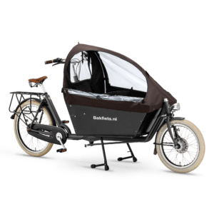 Regentent Cabrio Excellent voor Bakfiets.nl - Bruin
