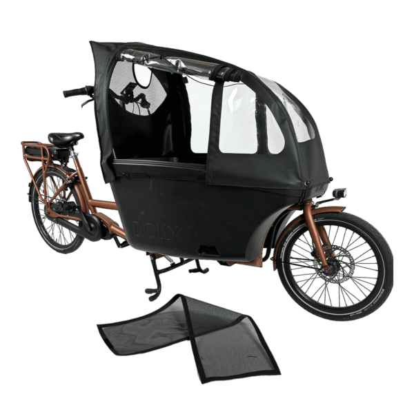 Rain tent for Dolly cargo bike - With removable sunshade - 3