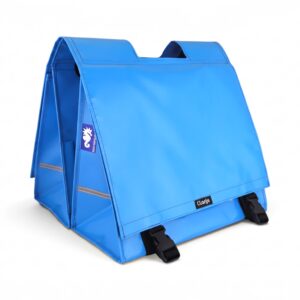Dubbele Fietstas Azuurblauw