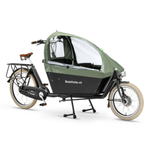 Regentent voor bakfiets.nl - Cabrio mat olive