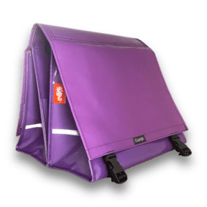 Dubbele-fietstas-reCYCLEd-purple