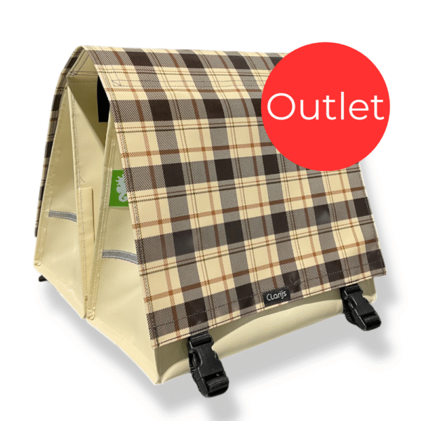 Outlet - Doppelte Fahrradtasche Classic Tartan XL