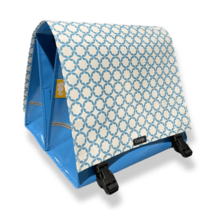 Double Bike Bag Blue Circles