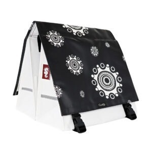 Dubbele Fietstas Zeeuwse Knoppen – Zwart