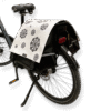 Dubbele Fietstas Zeeuwse knoppen wit 1