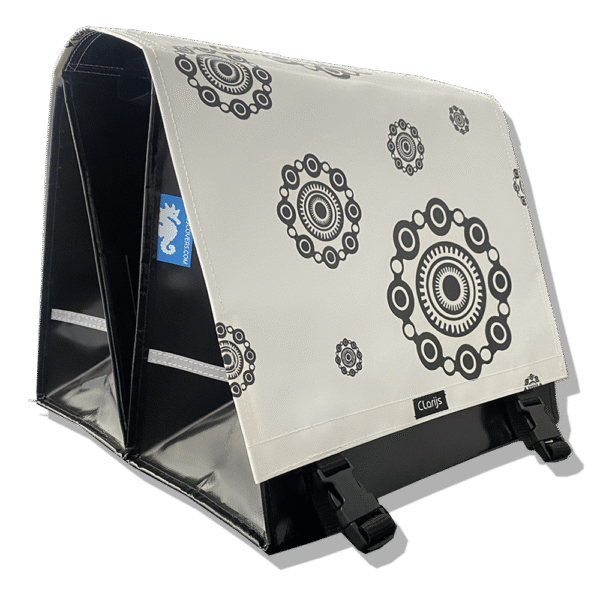 Double Bike Bag Zeeuwse Knoppen white