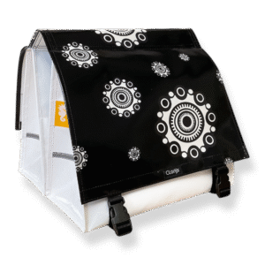 Double Bike Bag Zeeuwse Knoppen Black