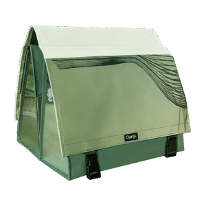 The Double Bike Bag reCYCLEd - Green & White