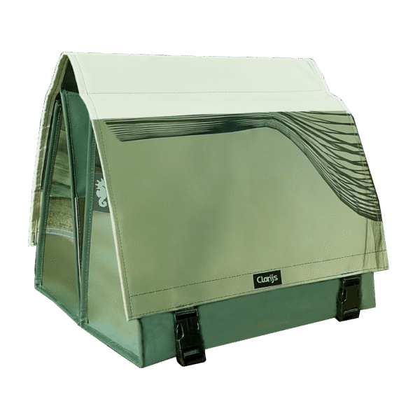 The Double Bike Bag reCYCLEd - Green & White