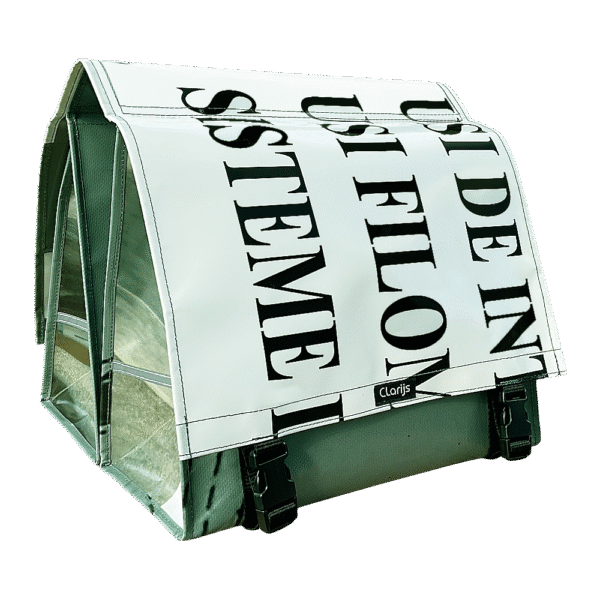 The Double Bike Bag reCYCLEd - Green & White1