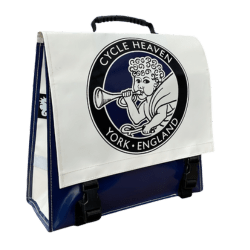 Fietstas met bedrijfslogo – Cycle Heaven, York England