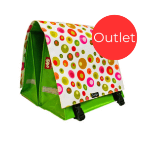 Outlet – Doppelte Fahrradtasche Green Balls XL