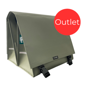 Outlet - Dubbele Fietstas Mat Olive 