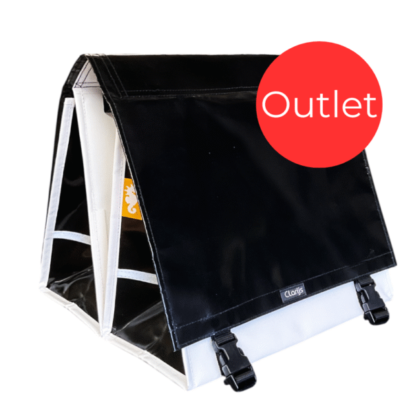 Outlet  - Dubbele Fietstas Multi color ZwartWit XL