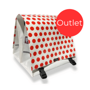 Outlet – Doppelte Fahrradtasche Red Dots XL