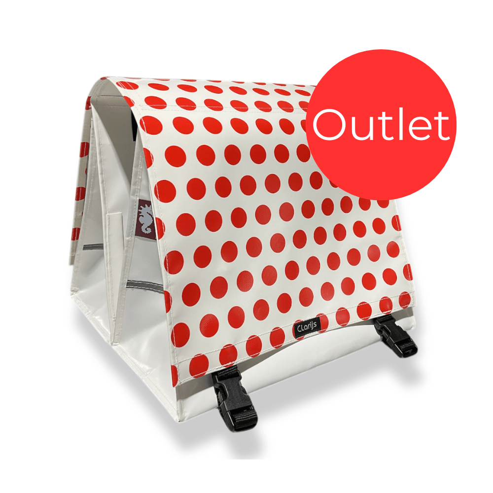 Outlet – Doppelte Fahrradtasche Red Dots XL