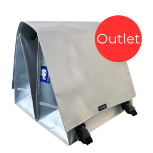 Outlet - Dubbele Fietstas Zilver