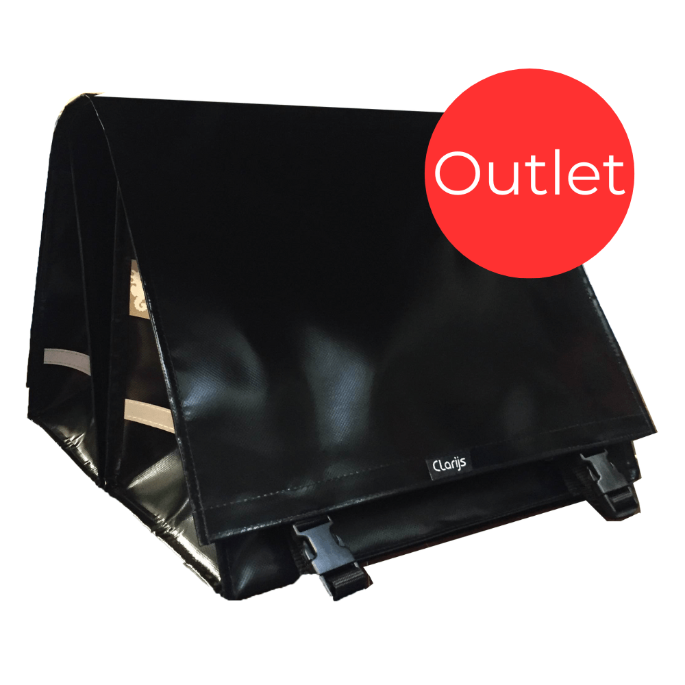 Outlet - Doppelte Post Fahrradtasche Schwarz XXL