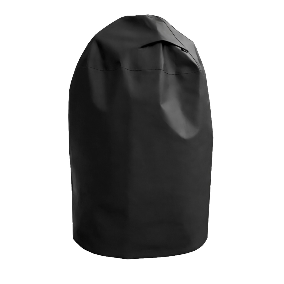 Clarijs BBQ hoes over een kamado barbecue van The Bastard. Sterke PVC beschermhoes voor optimale bescherming tegen regen en vuil.