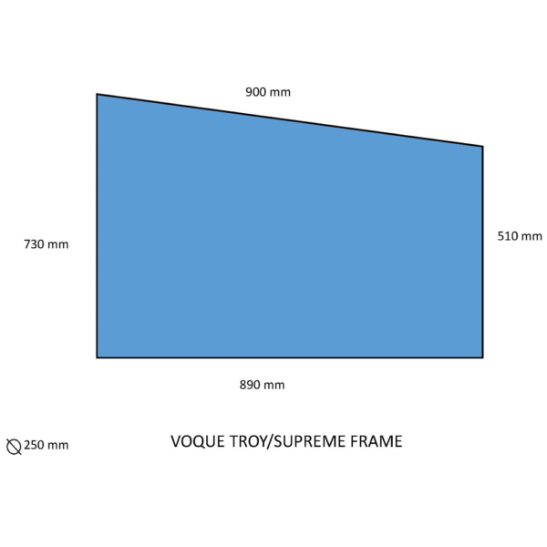 den Maßen des Rohrrahmens für Vogue Troy/Supreme