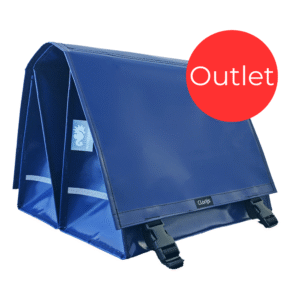 Outlet – Doppelte Post Fahrradtasche Blau XXL