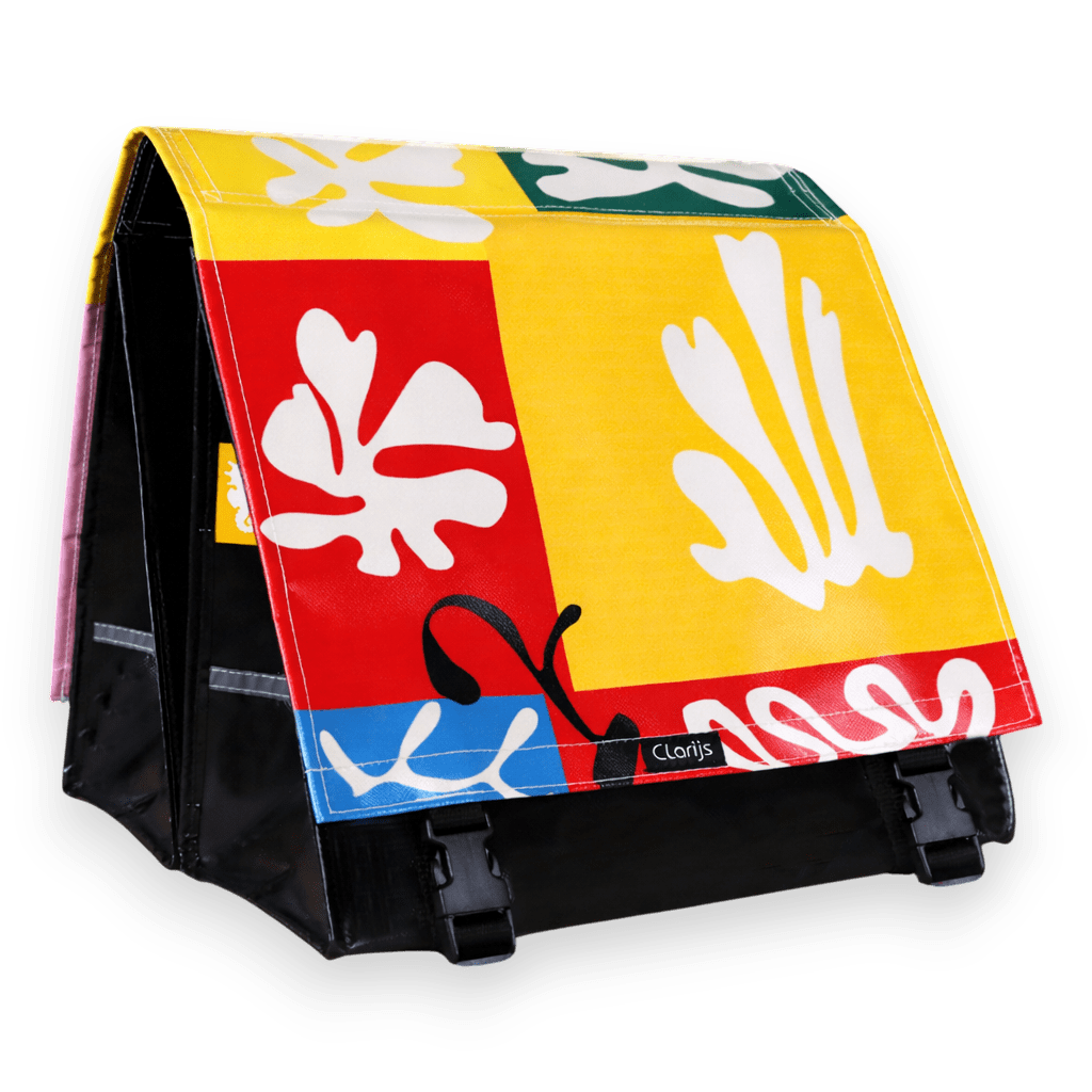 Doppelte Fahrradtasche Matisse colorblock - ART edition