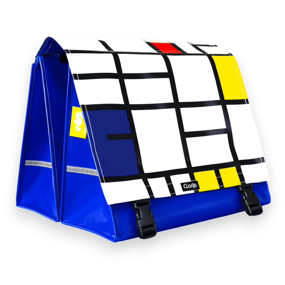Doppelte Fahrradtasche Mondriaan