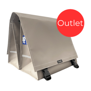 Outlet  - Dubbele Fietstas Mat Taupe