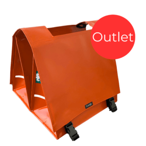 Outlet - Double Bike Bag Orange with cut-out