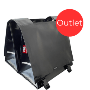 Outlet - Double Bike Bag Black with Square Recess