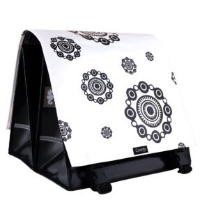 Dubbele Fietstas Zeeuwse Knoppen – wit