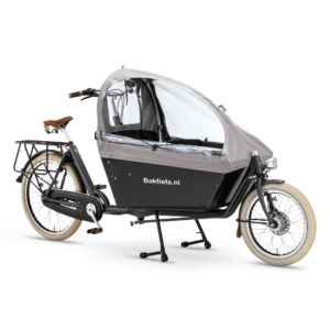 UITLOPENDE kleur Bakfiets.nl - Cabrio Mat Taupe 