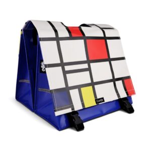 Dubbele Fietstas Mondriaan - ART edition